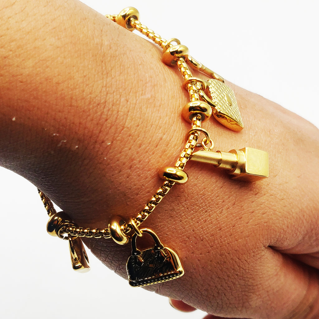Bracelet Chaîne Arrondie Bibelots Beauté et Clé Luxe