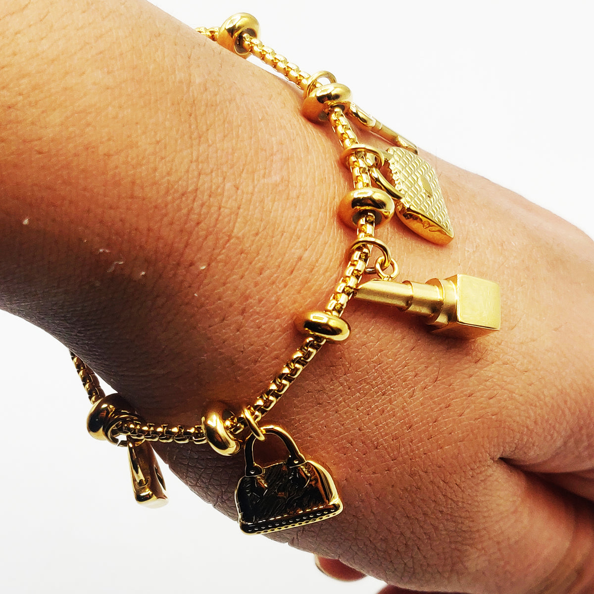 Bracelet Chaîne Arrondie Bibelots Beauté et Clé Luxe
