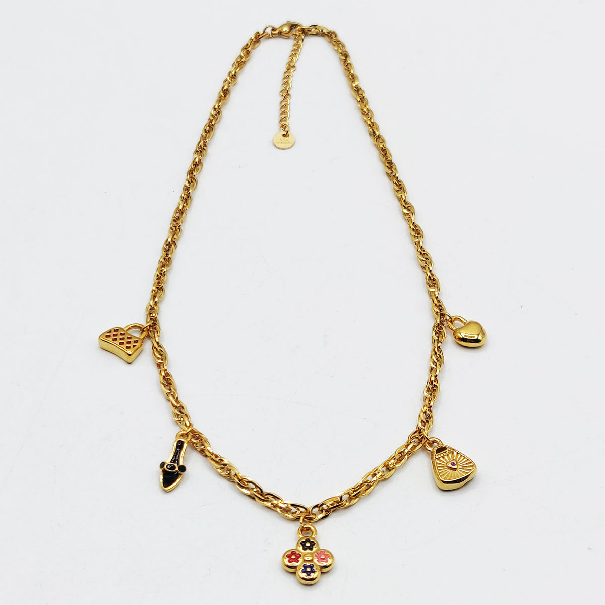 Collier Bibelots Colorés Trèfle Luxe