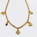 Collier Bibelots Colorés Trèfle Luxe