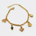 Bracelet Bibelots Colorés Trèfle Luxe