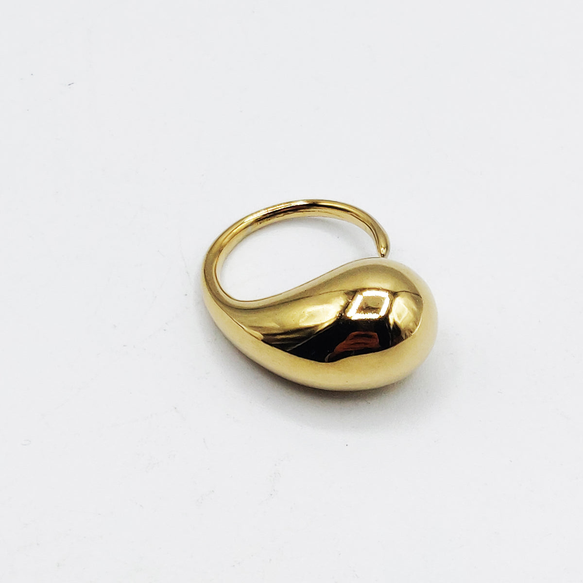 Bague Goutte Bombée Simple Luxe
