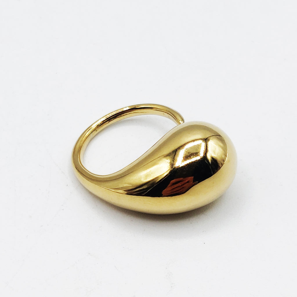 Bague Goutte Bombée Simple Luxe