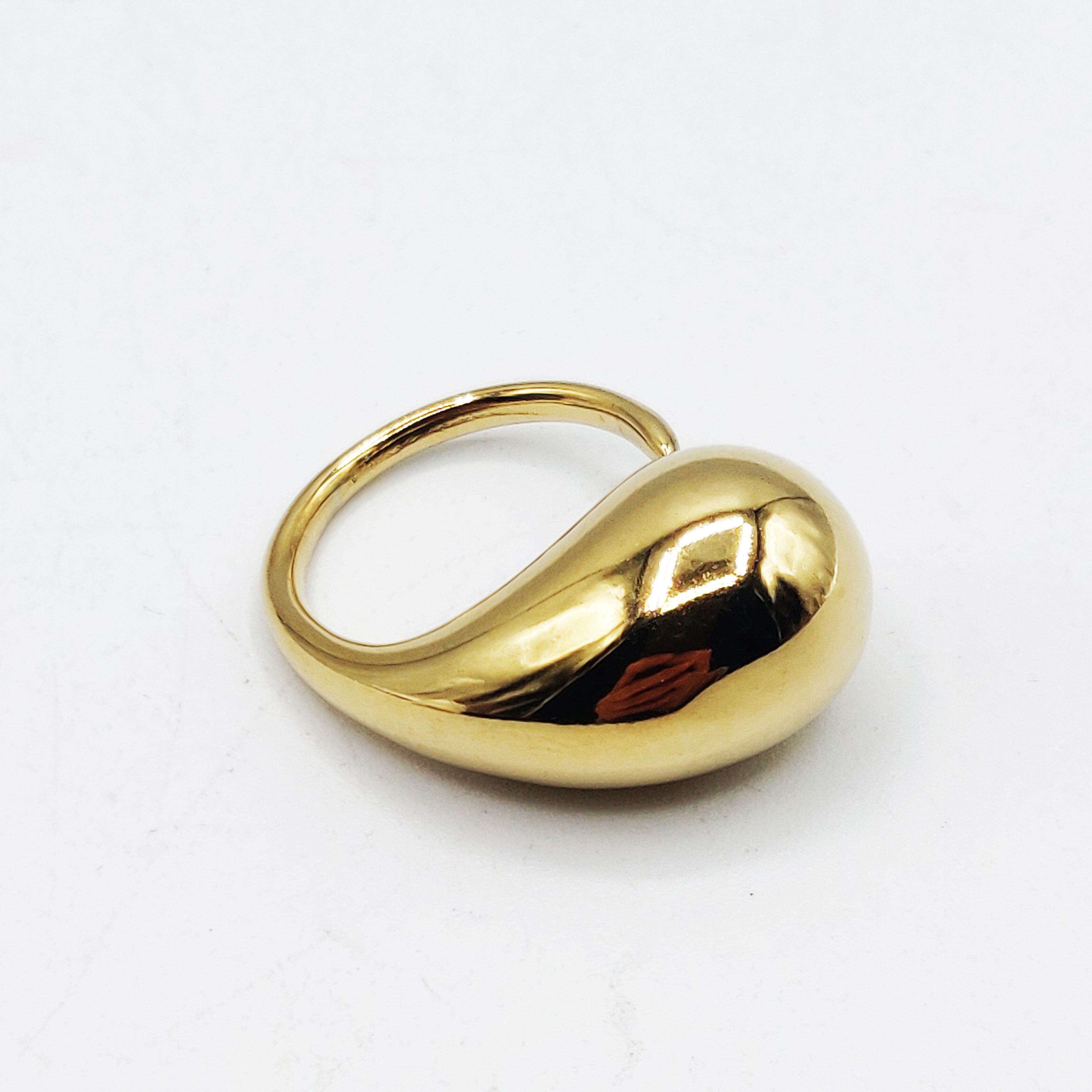 Bague Goutte Bombée Simple Luxe