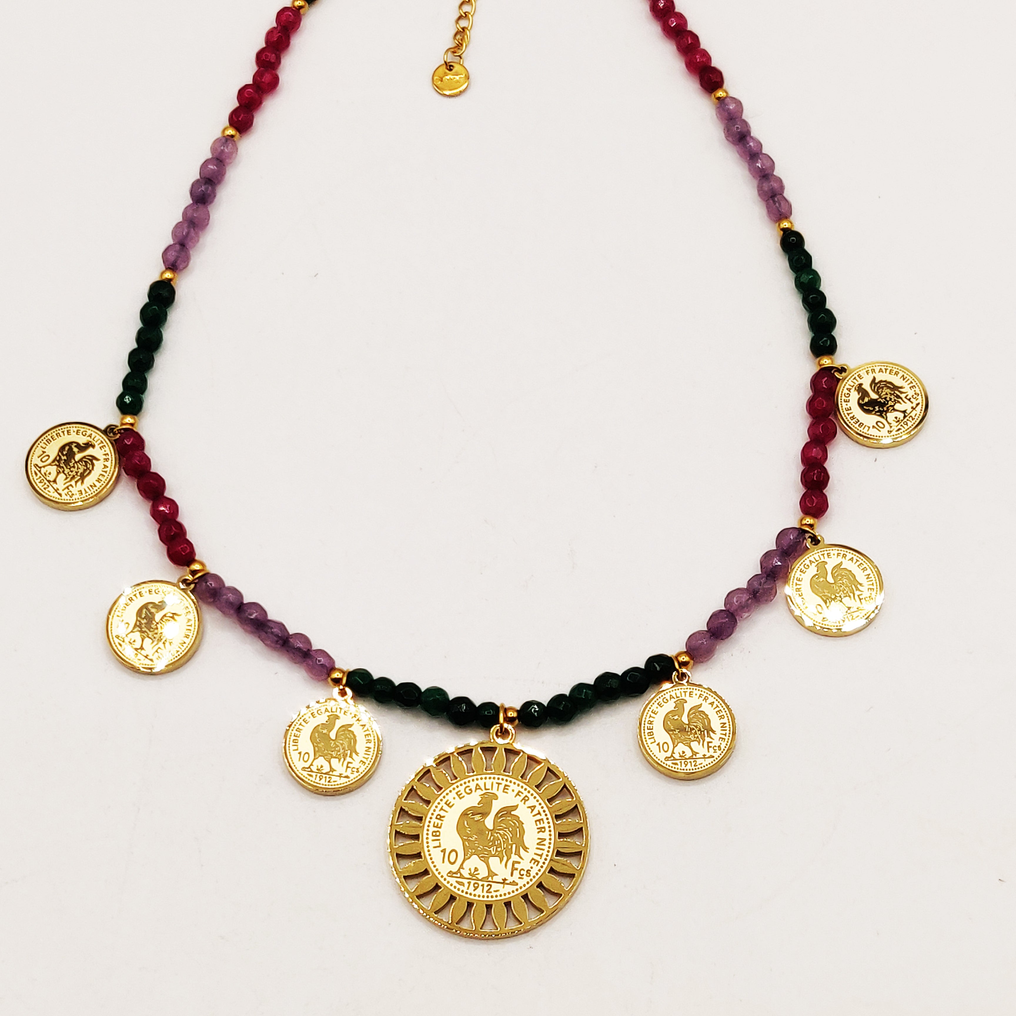 Collier Perles d'imitation Multi Louise Coq Luxe