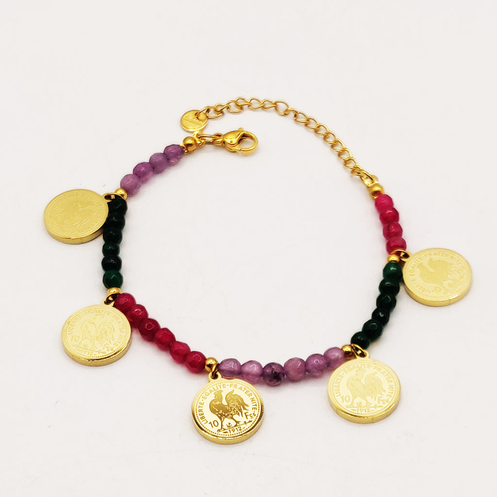 Bracelet Perles d'imitation Multi Louise Coq Luxe
