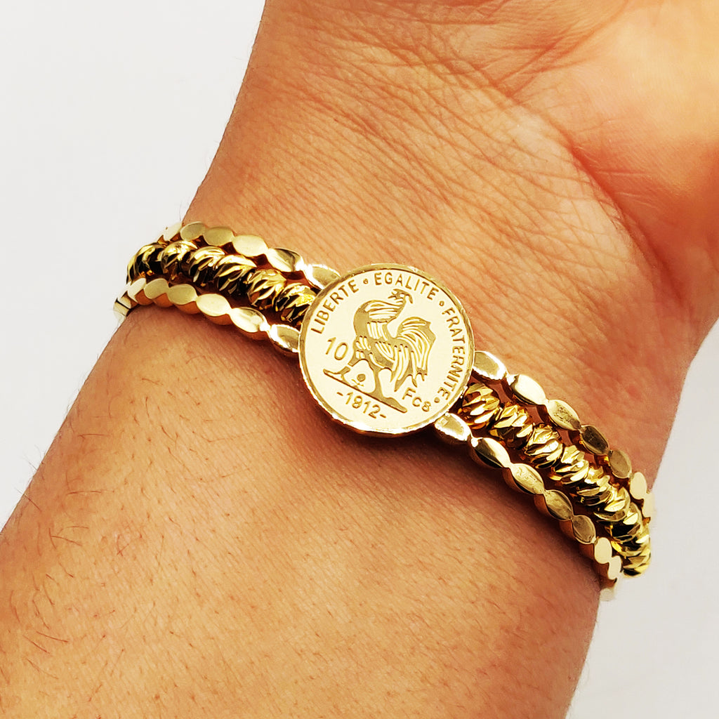 Bracelet Rigide Multi Boules Louise Coq Luxe