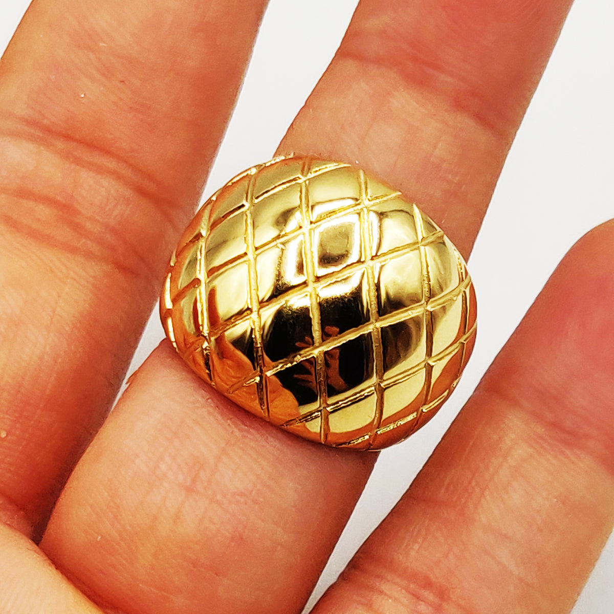 Bague Matelassée Large Luxe