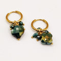 Boucles d'oreilles Simple Trèfle Vert