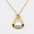 Collier X Perle d'imitation Blanche Luxe
