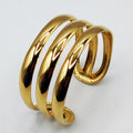 Bracelet Triple Bandes Larges Luxe
