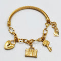Bracelet Mi Rigide Bibelots Valise Cadenas et Clé Luxe