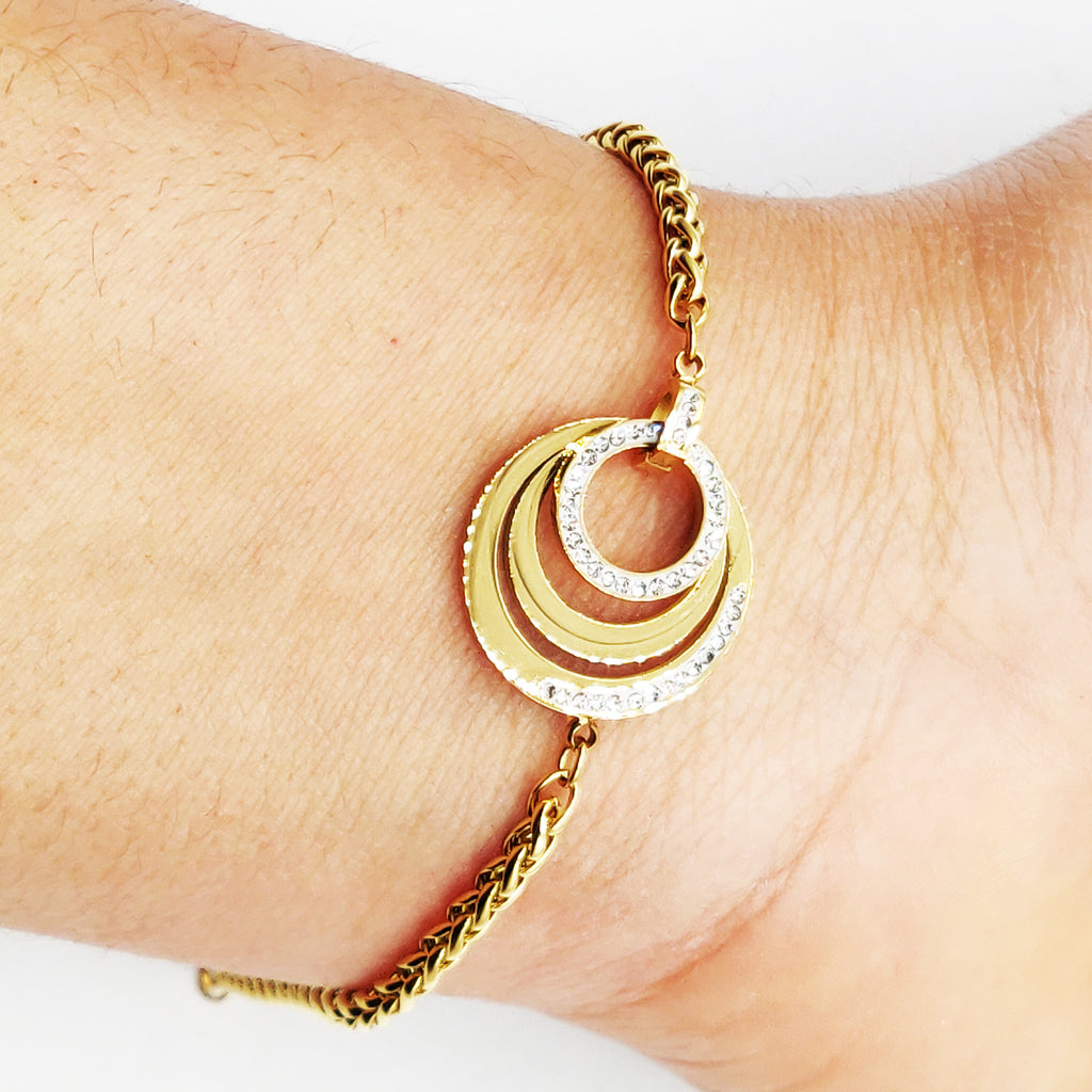 Bracelet Torsade Multi Cercles Luxe