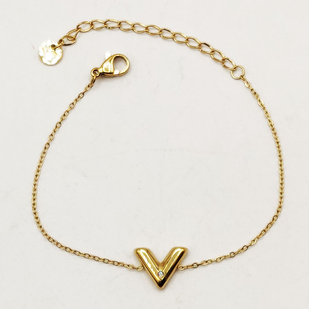 Bracelet V Cristal Rond