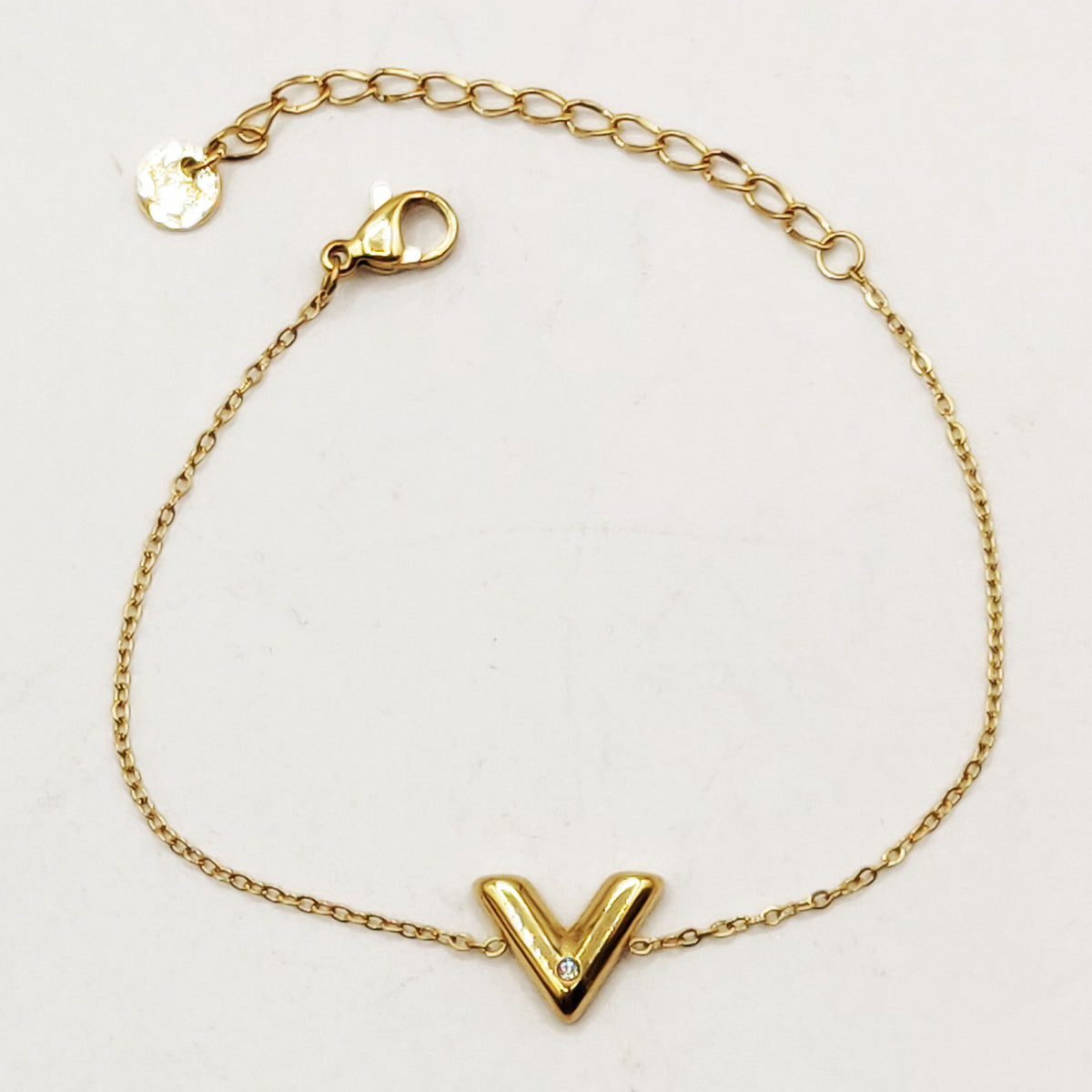 Bracelet V Cristal Rond