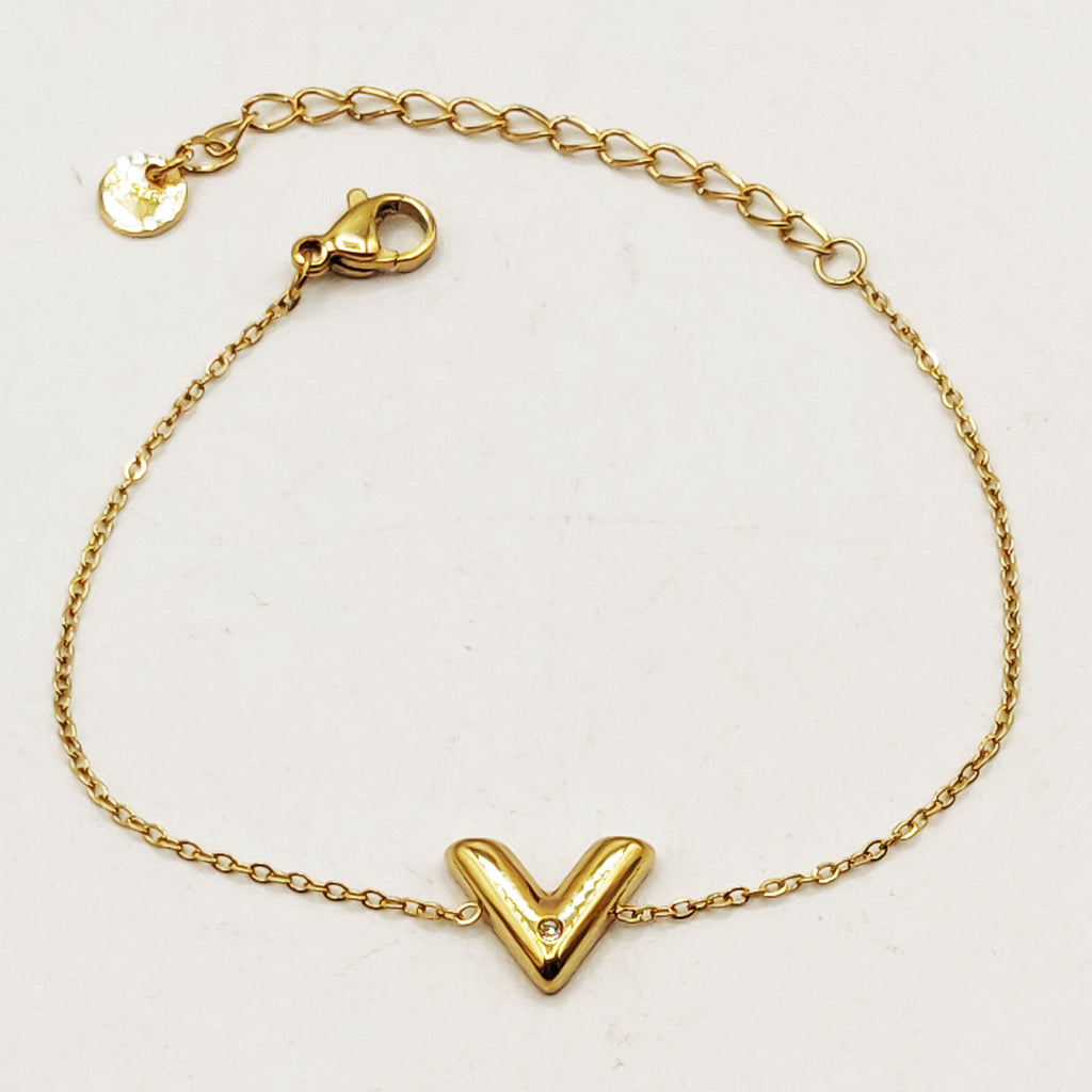Bracelet V Cristal Rond