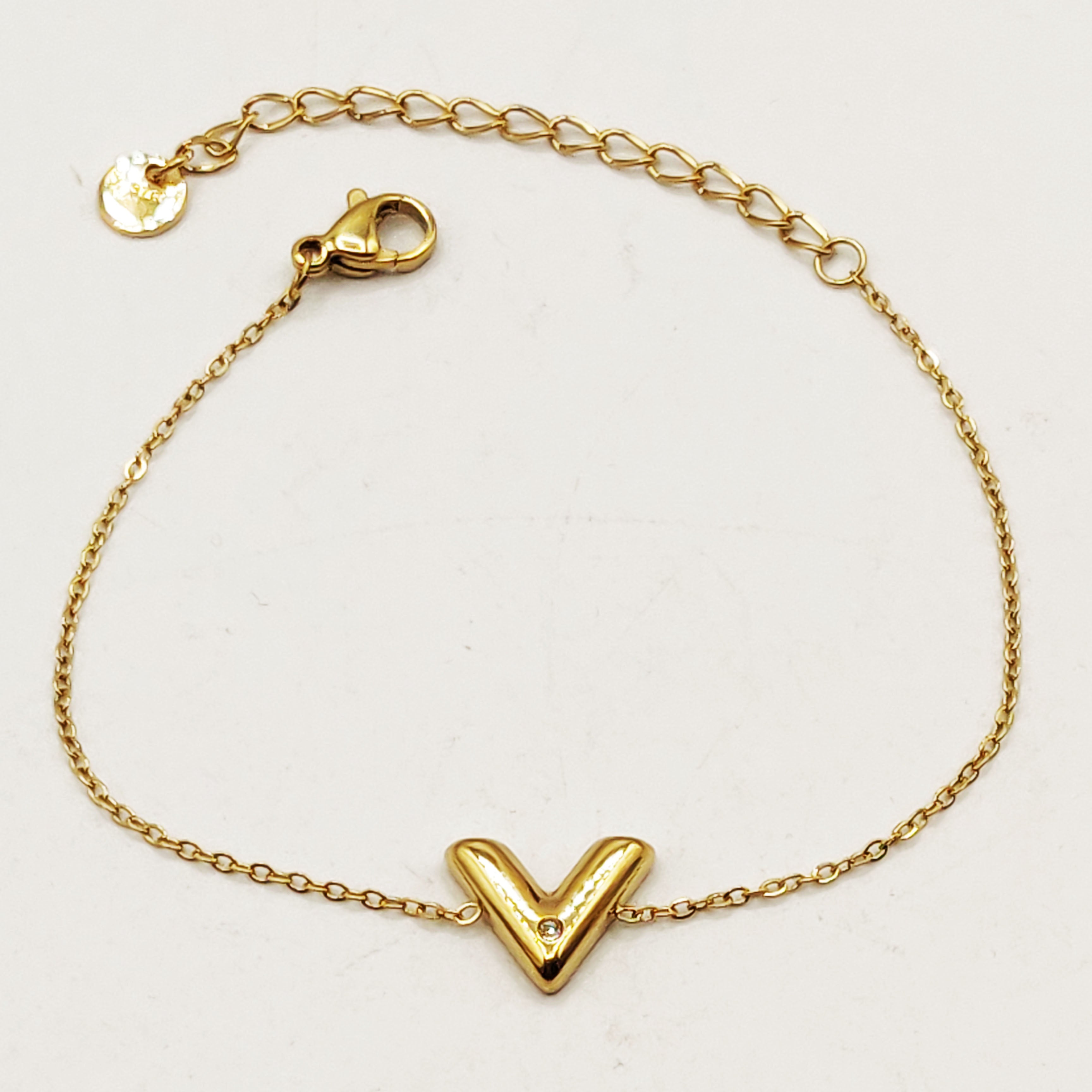 Bracelet V Cristal Rond