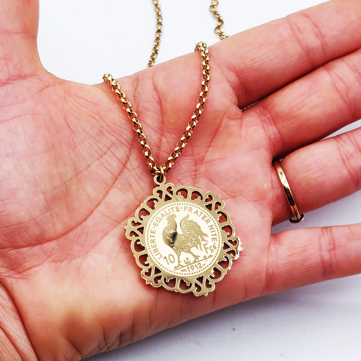Collier Maillons Louise Coq Oriental Luxe