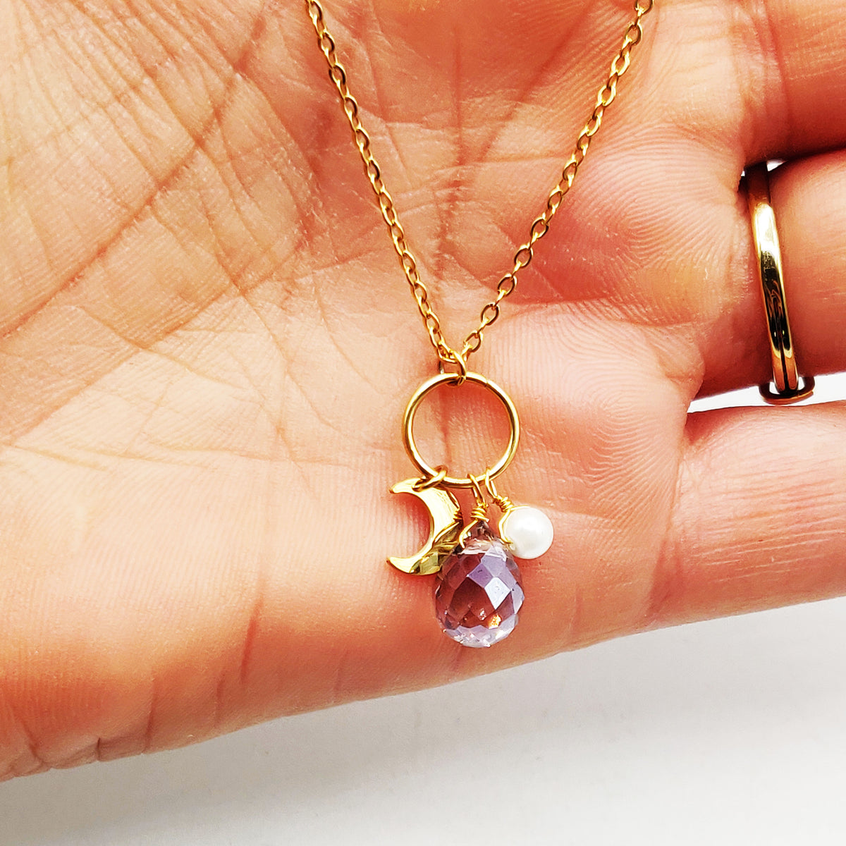Collier Boules De Verre - Bijou Fantaisie Occasion - Matière Verre Coloré