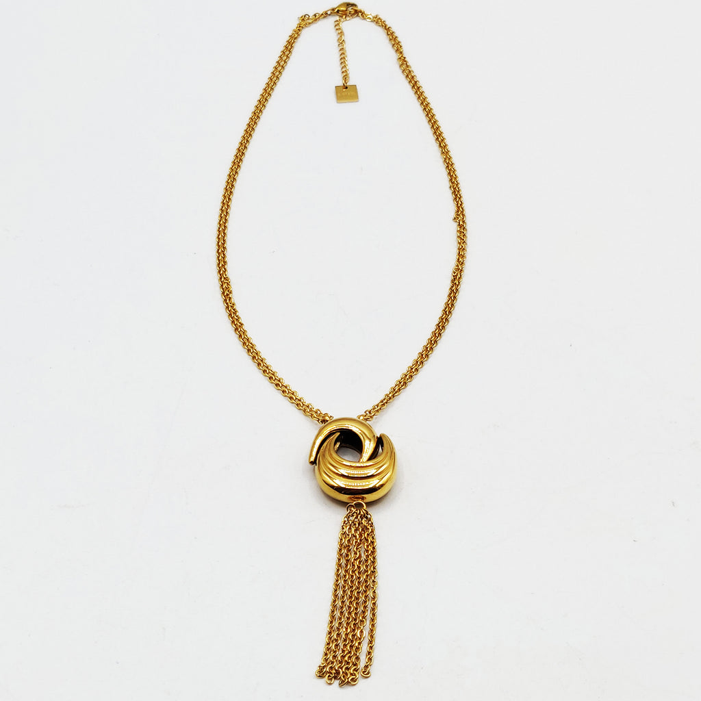 Collier Double Lunes Bombées Luxe