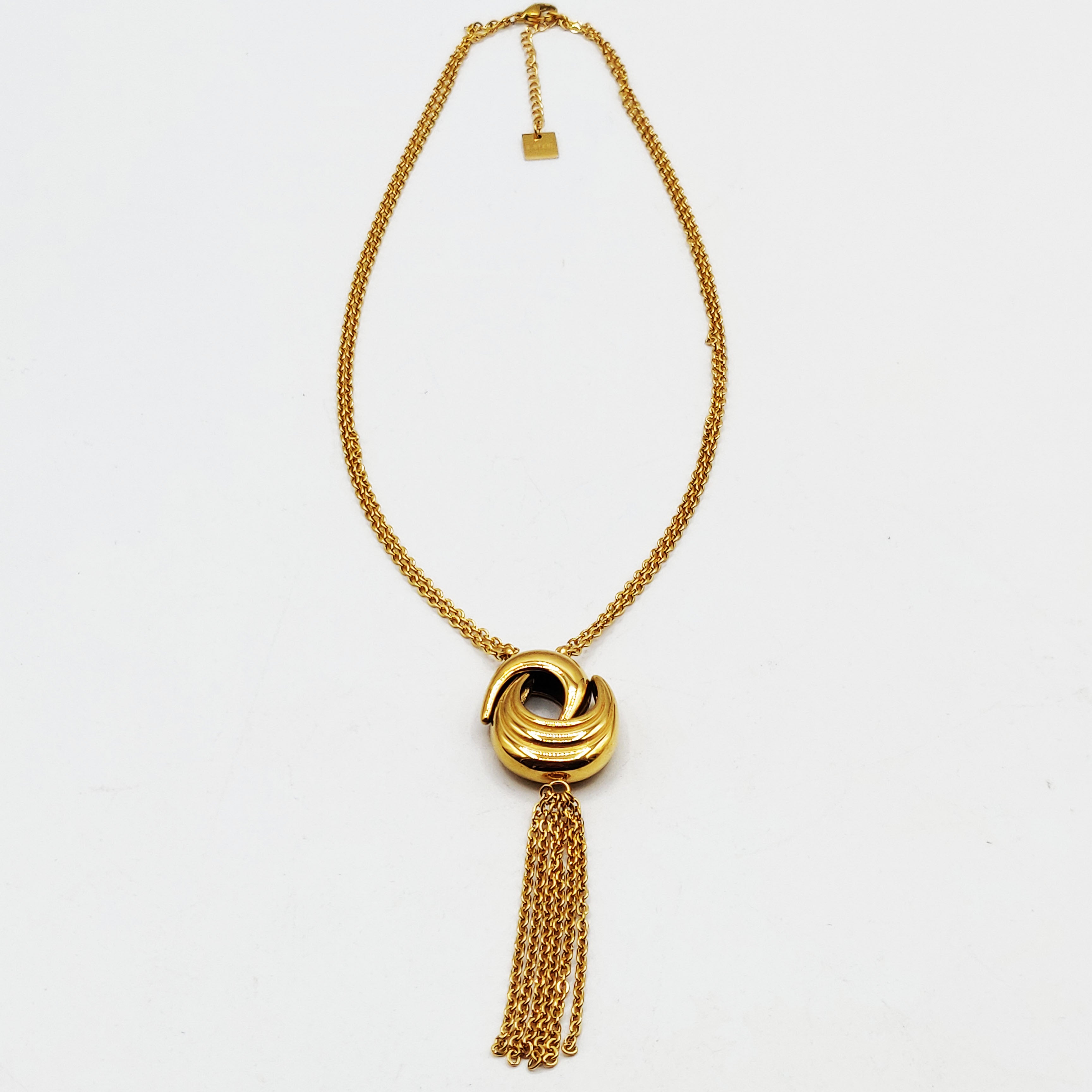 Collier Double Lunes Bombées Luxe