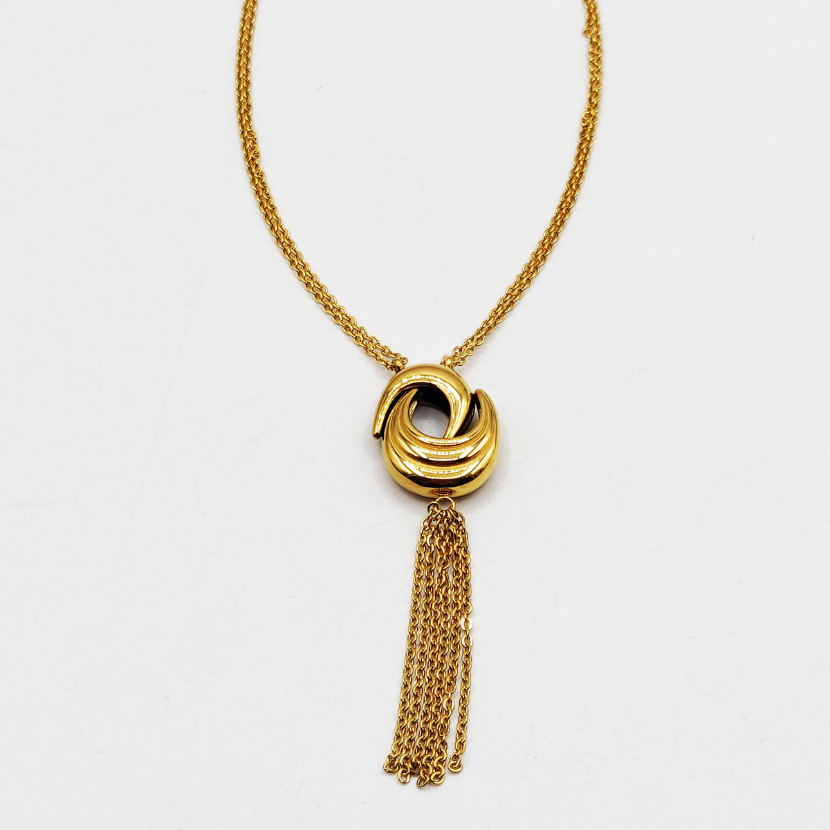 Collier Double Lunes Bombées Luxe