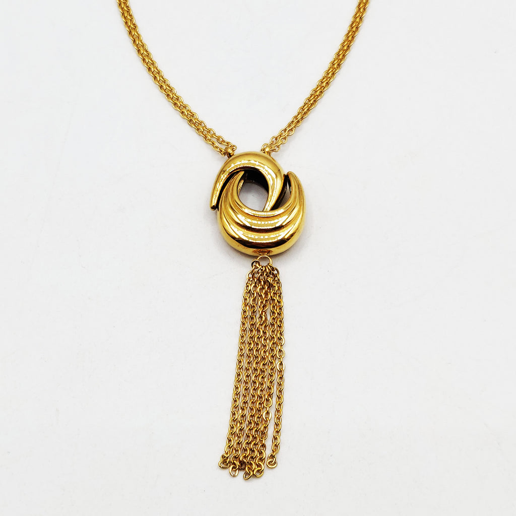 Collier Double Lunes Bombées Luxe