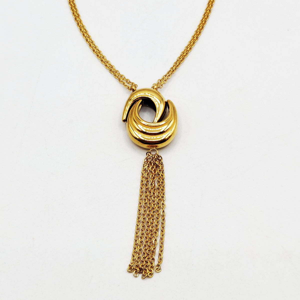 Collier Double Lunes Bombées Luxe