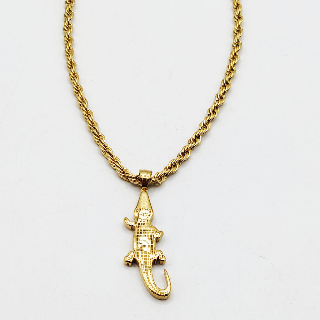 Collier Torsade Crocodile Luxe