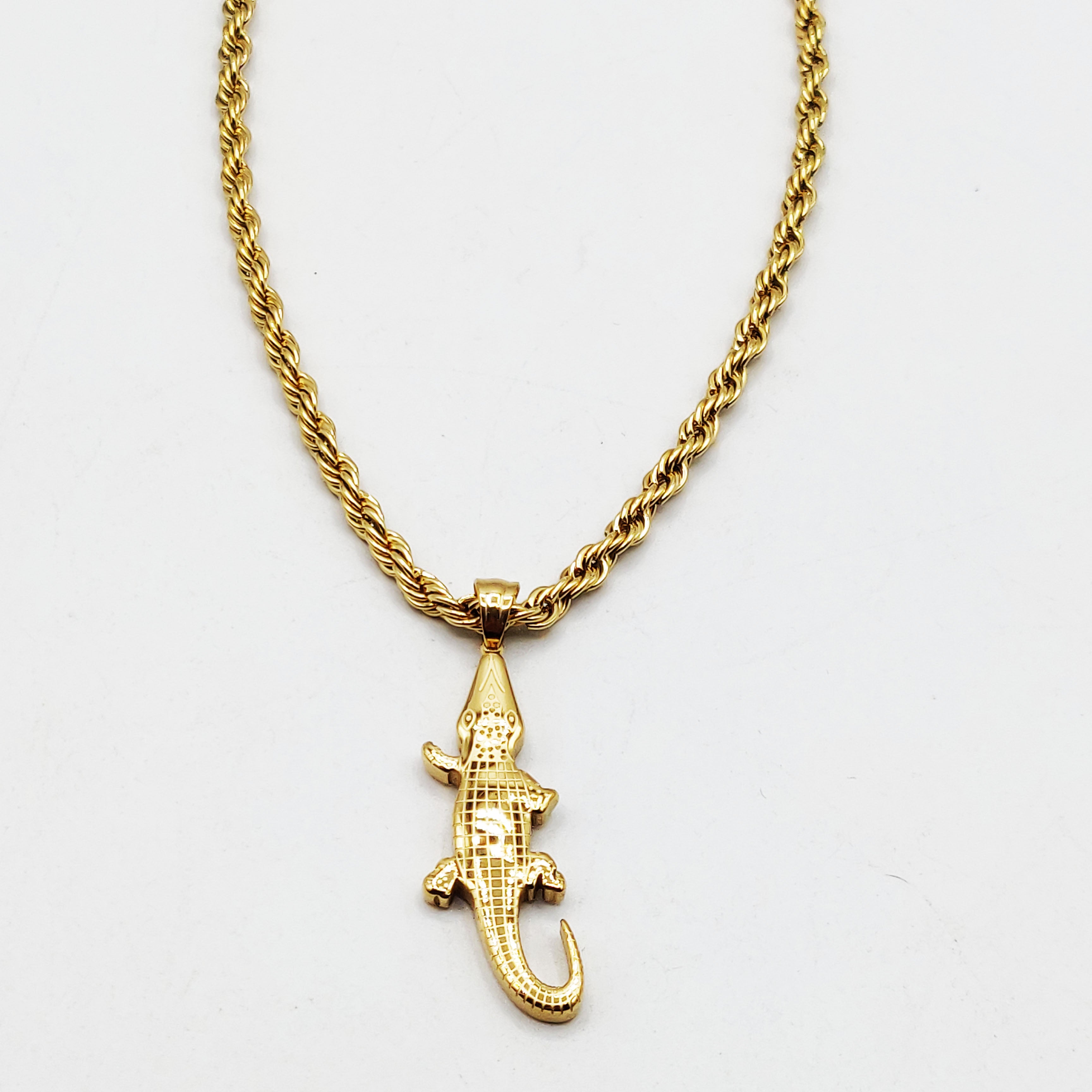 Collier Torsade Crocodile Luxe
