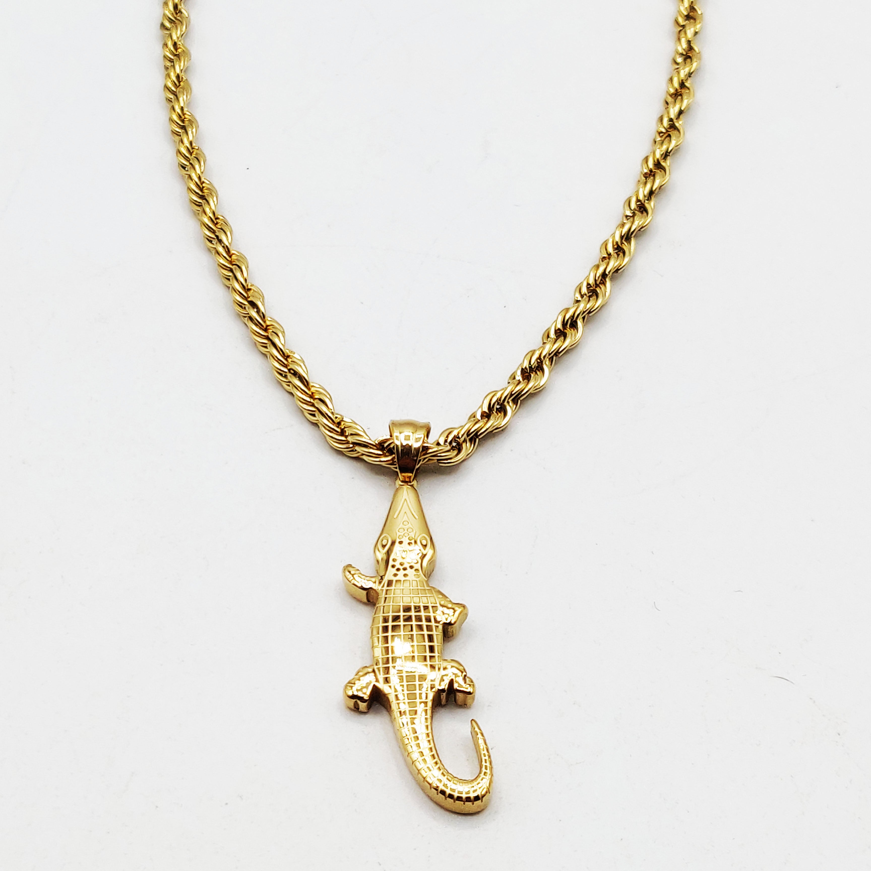 Collier Torsade Crocodile Luxe