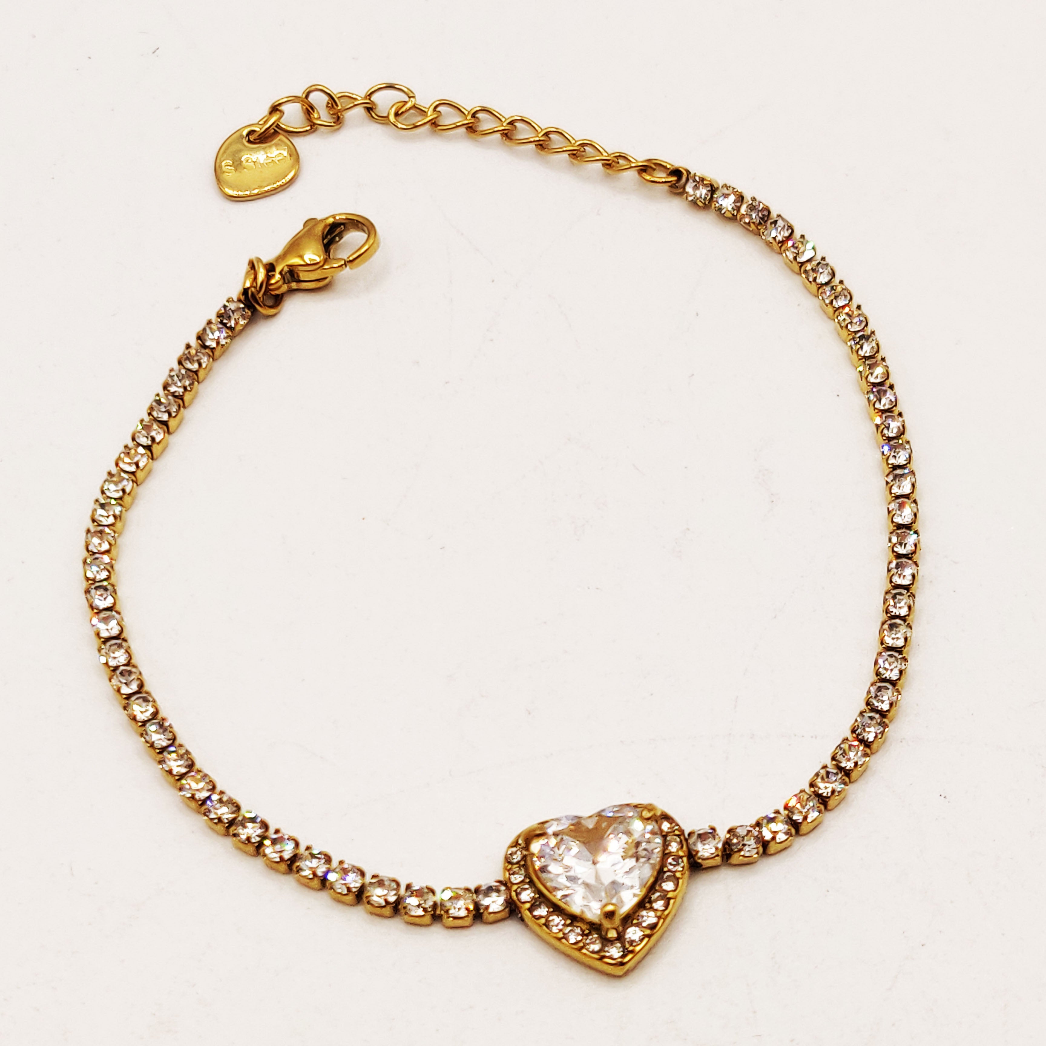 Bracelet Coeur Full Cristaux