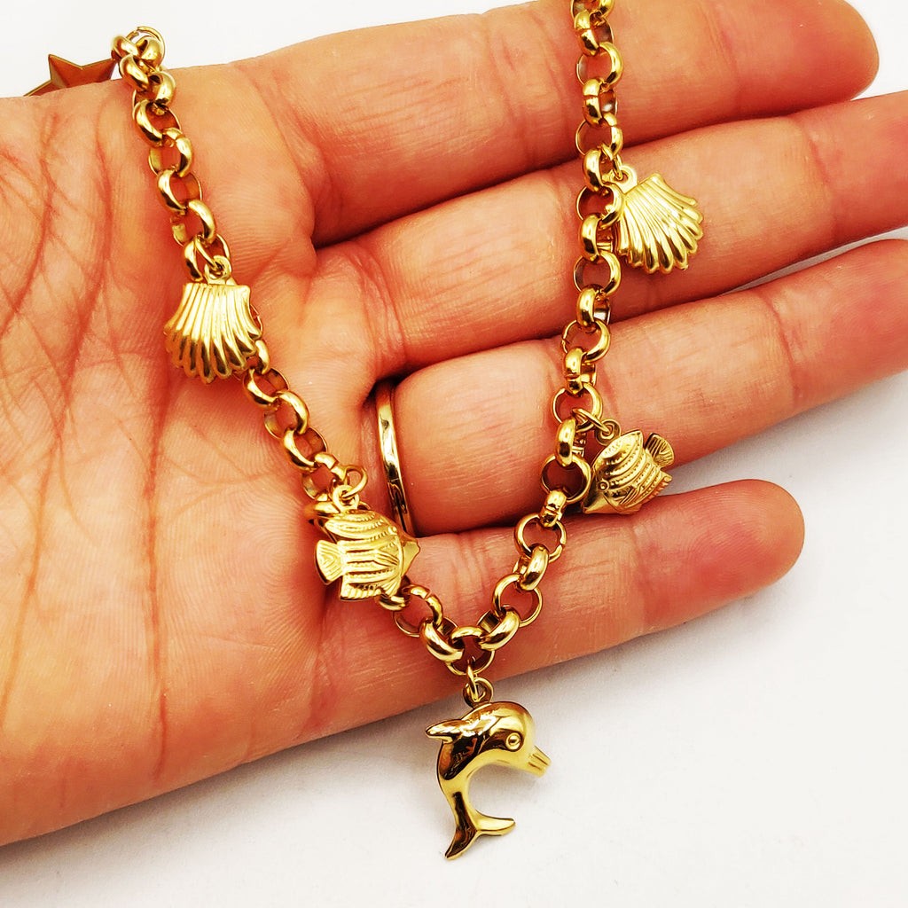 Collier Maillons Bibelots Dauphin Luxe
