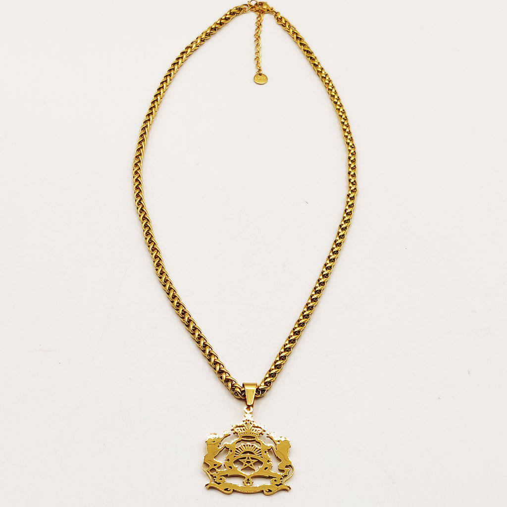 Collier Torsade Pendentif Maroc Luxe