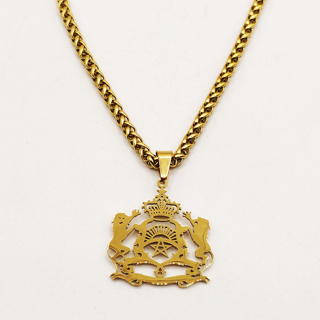 Collier Torsade Pendentif Maroc Luxe