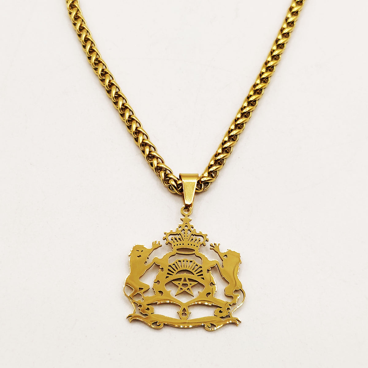 Collier Torsade Pendentif Maroc Luxe