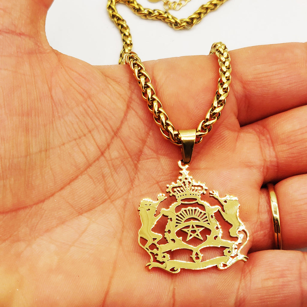 Collier Torsade Pendentif Maroc Luxe