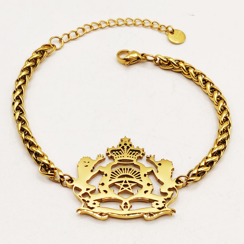 Bracelet Torsade Pendentif Maroc Luxe
