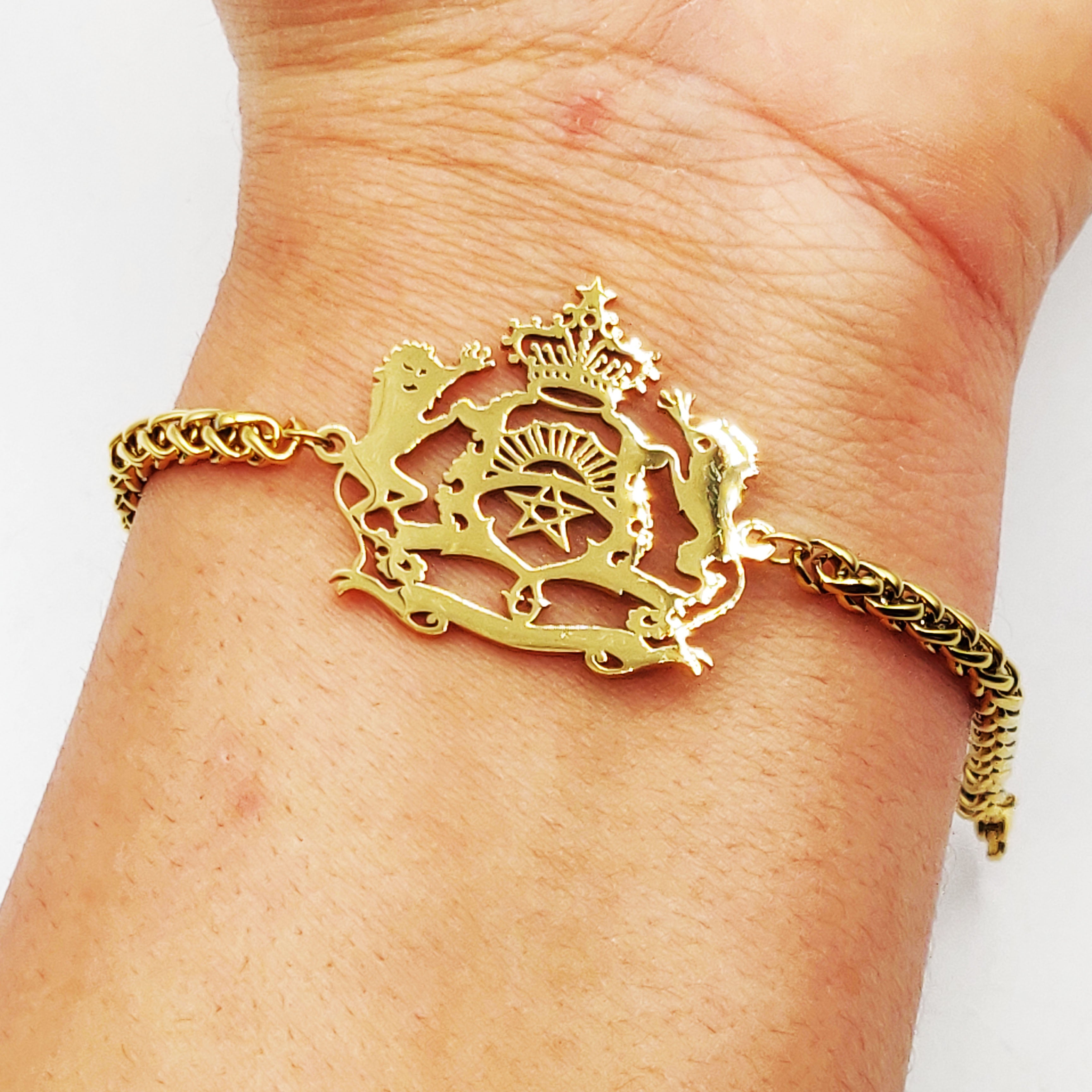 Bracelet Torsade Pendentif Maroc Luxe