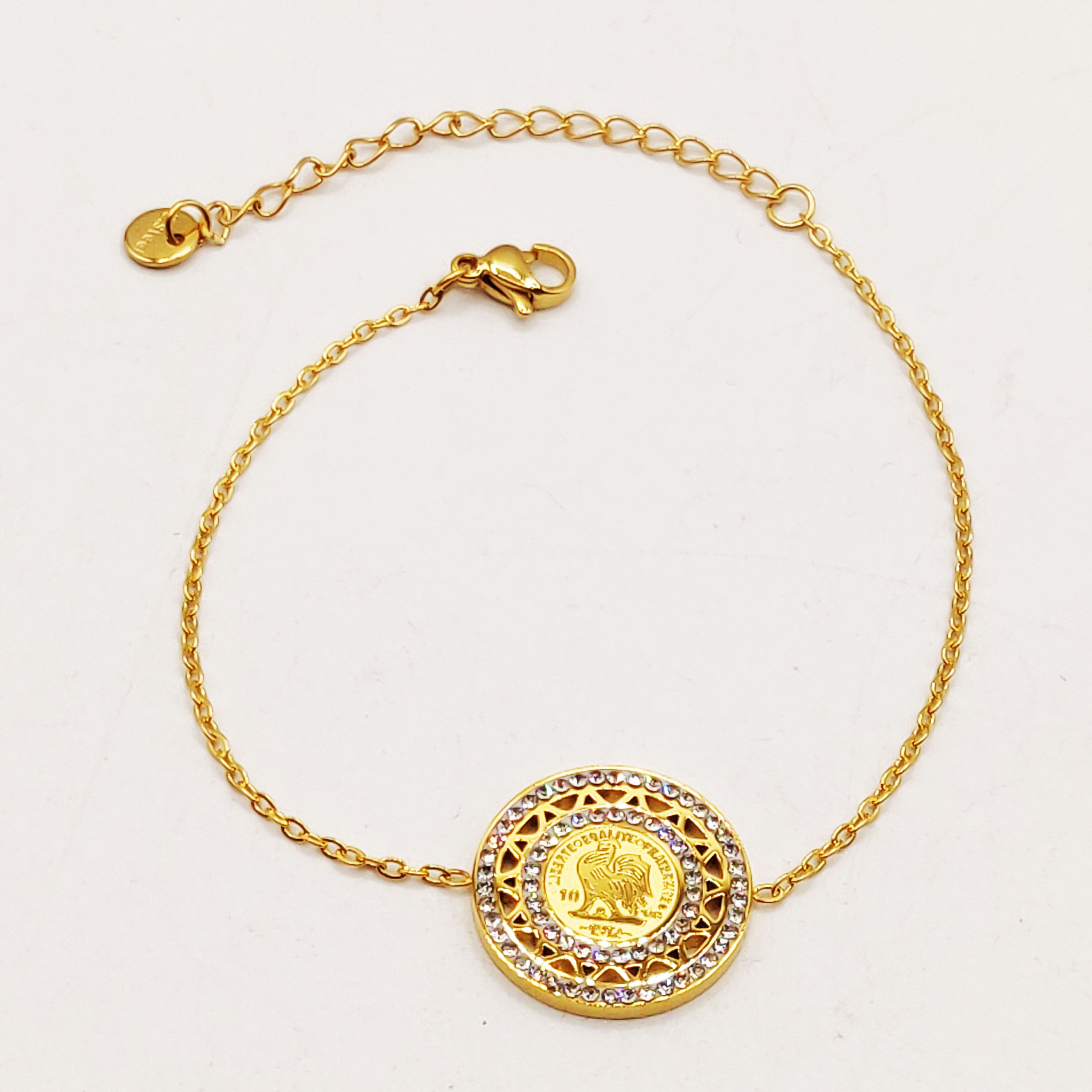Bracelet Louise Coq Double Tour Cristaux