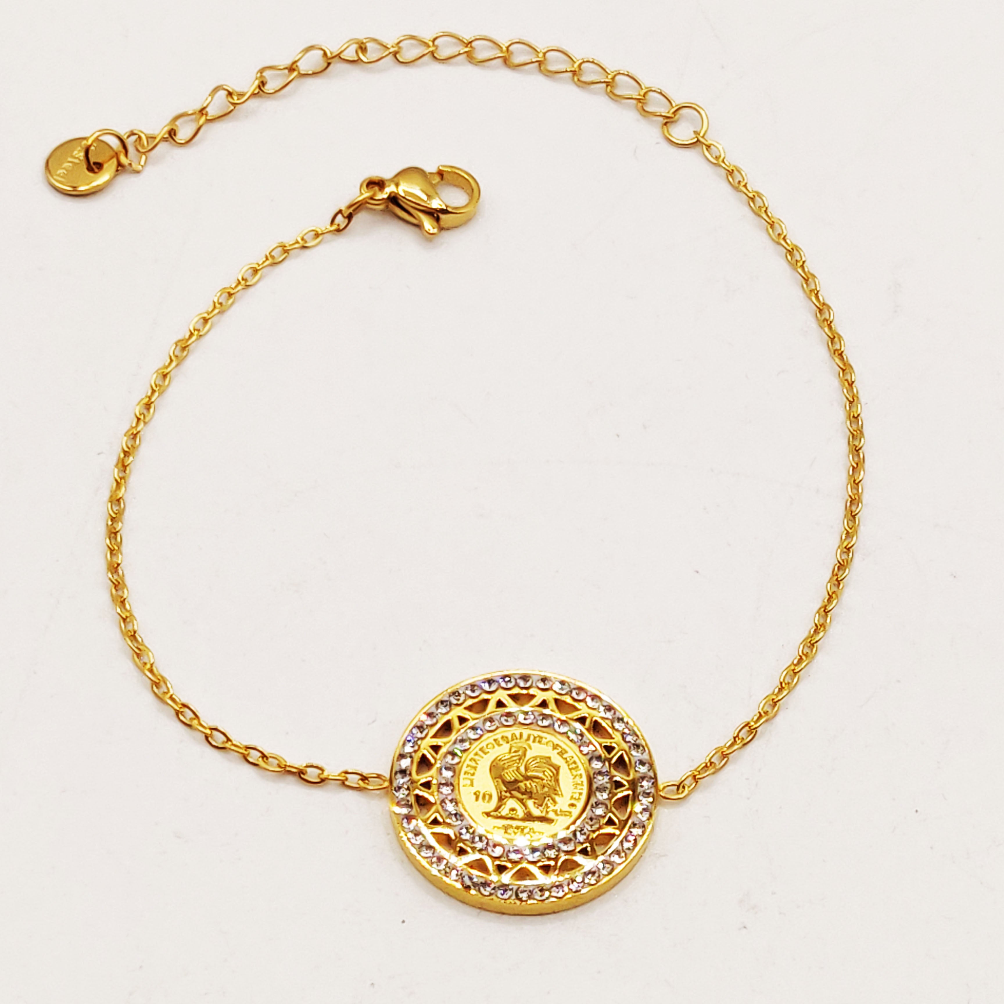 Bracelet Louise Coq Double Tour Cristaux
