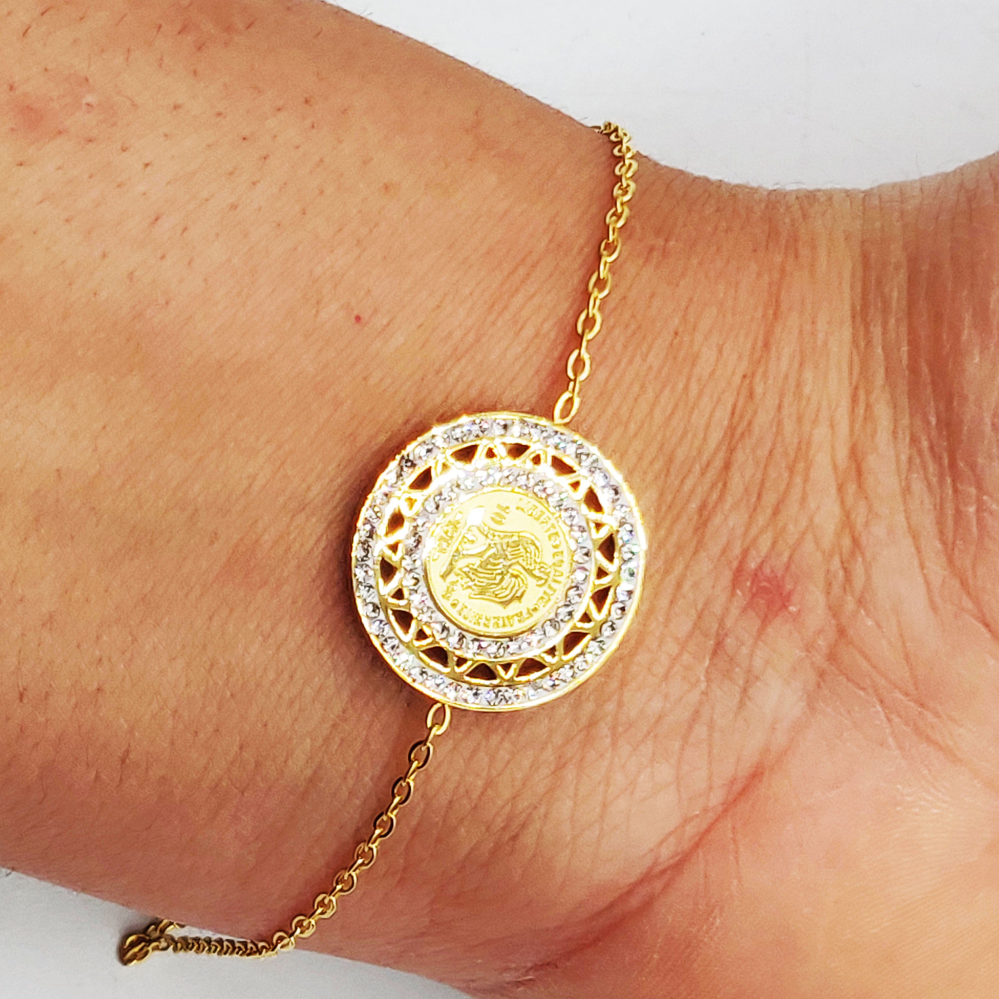 Bracelet Louise Coq Double Tour Cristaux