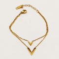 Bracelet Double V Luxe