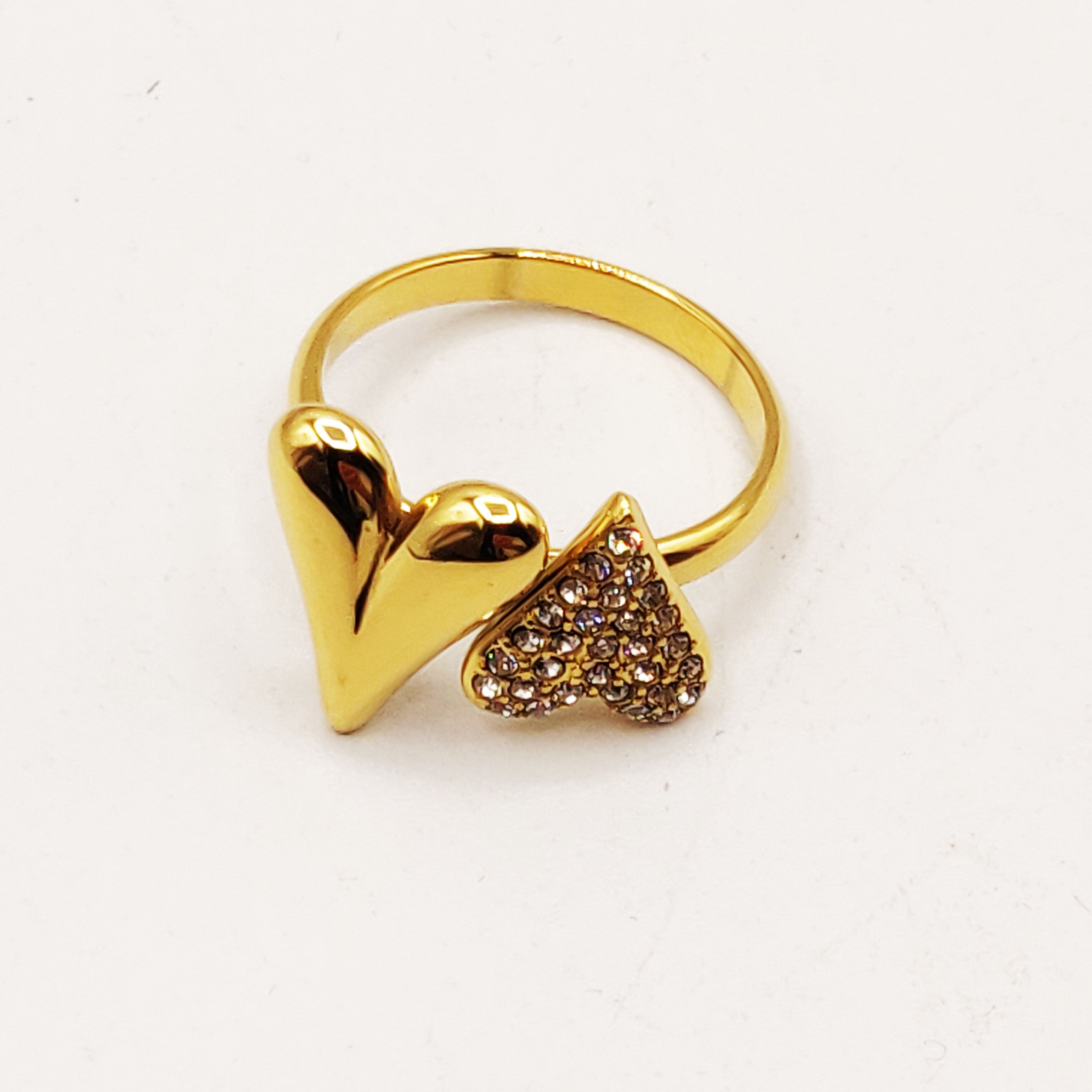 Bague Double Coeurs Luxe