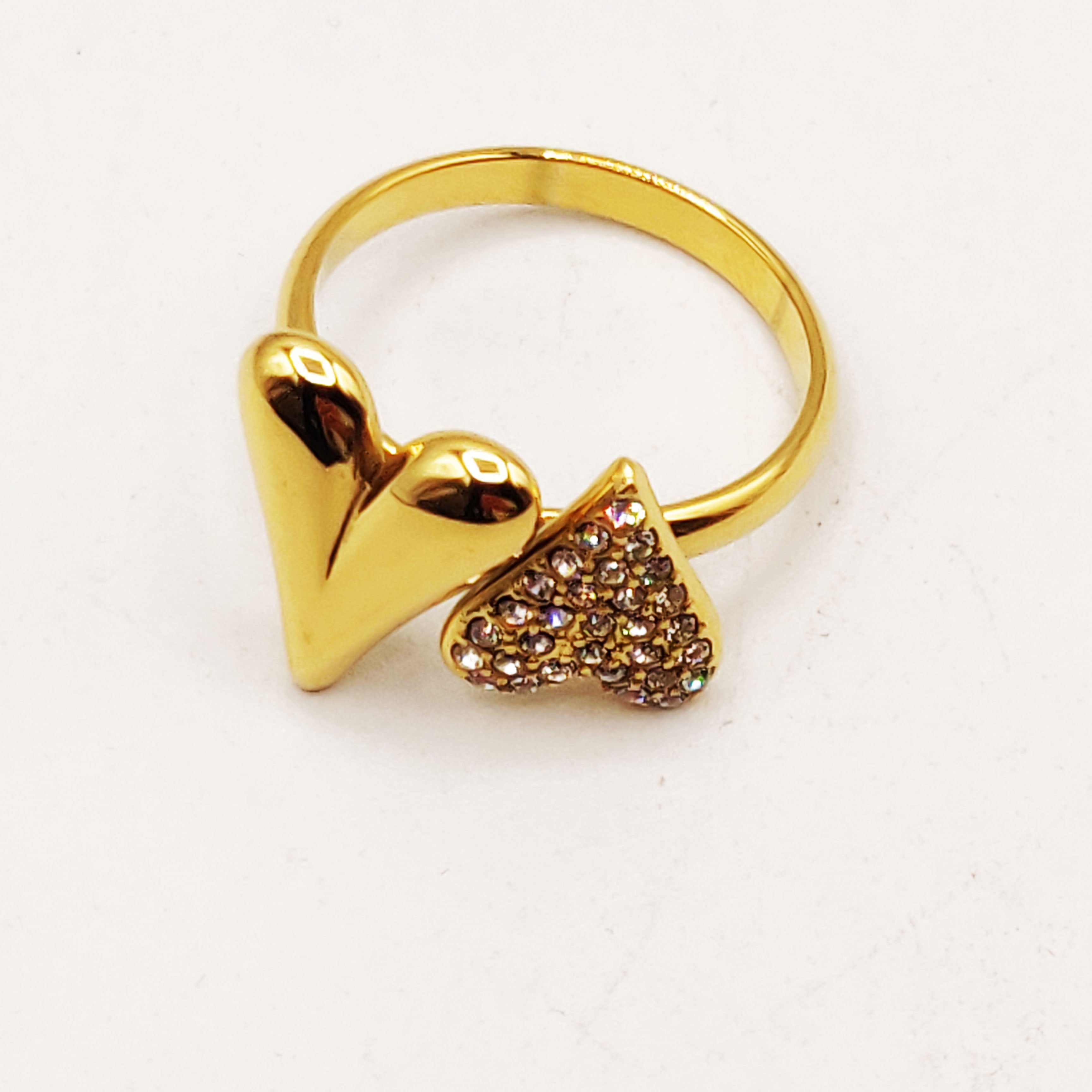 Bague Double Coeurs Luxe