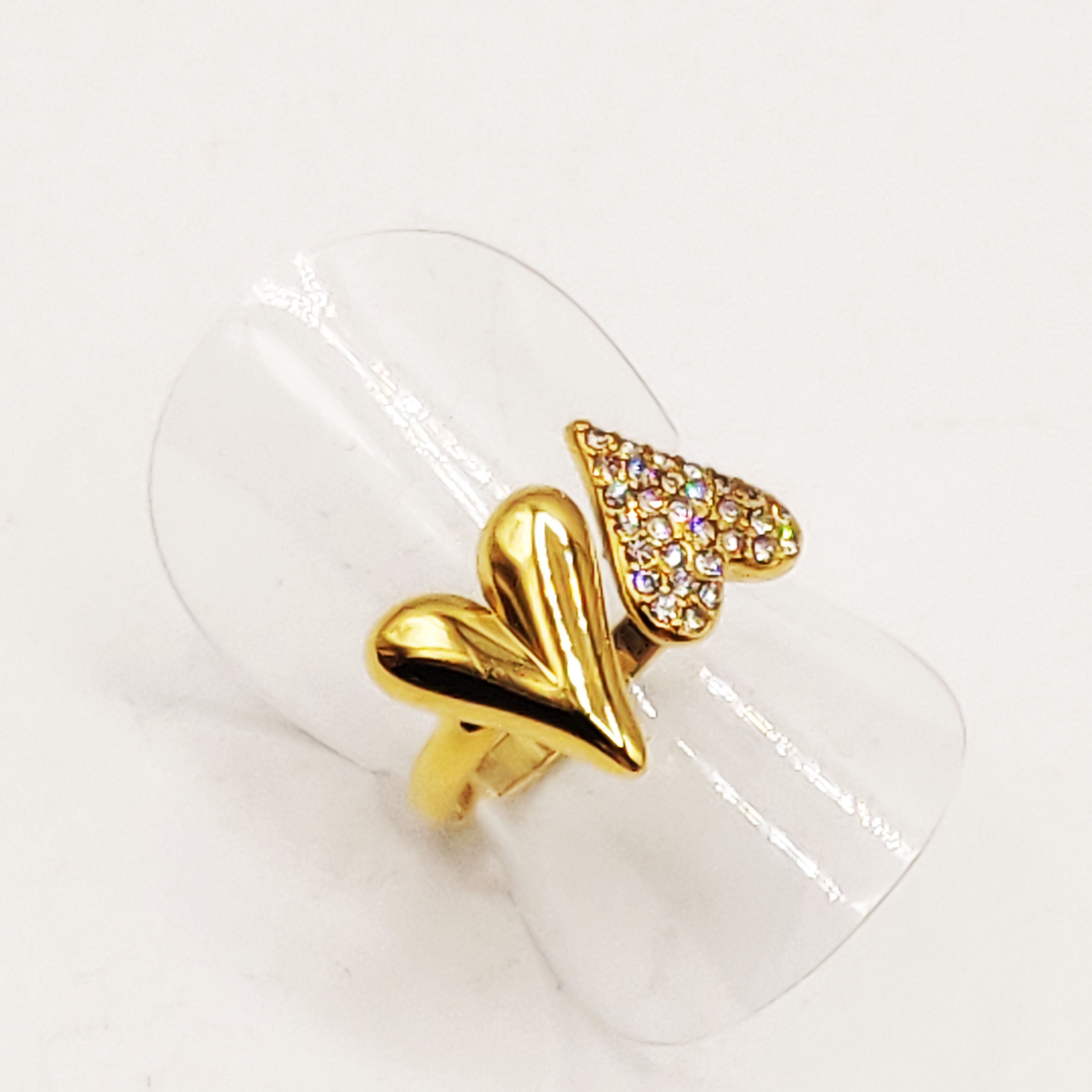 Bague Double Coeurs Luxe