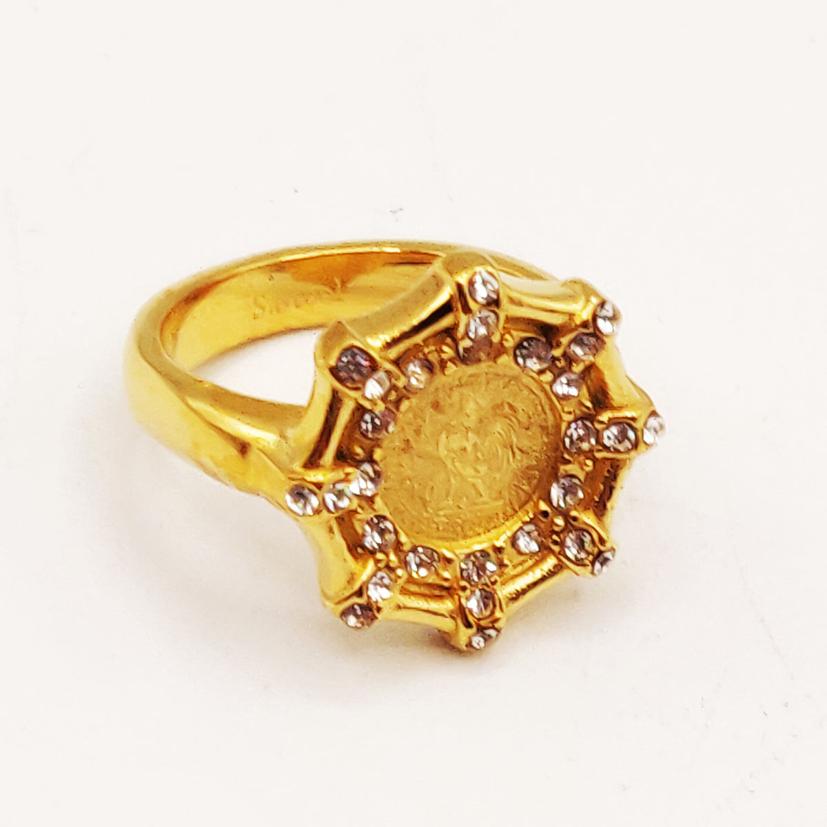 Bague Os Louise Coq Cristaux Luxe
