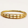Bracelet Rigide Cercle Os Cristaux Luxe
