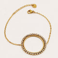 Bracelet Simple Anneau Tour Cristaux Luxe