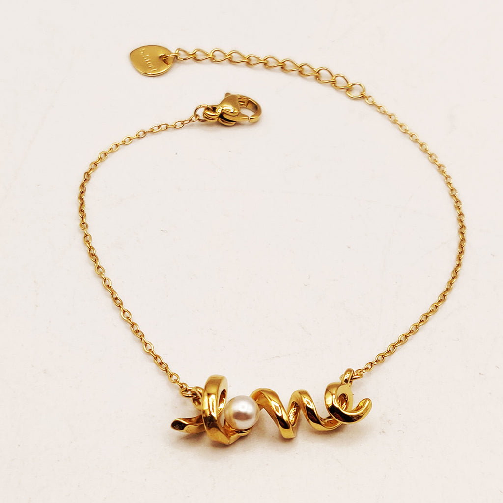 Bracelet Toutbillon Luxe et Perle d'imitation Blanche